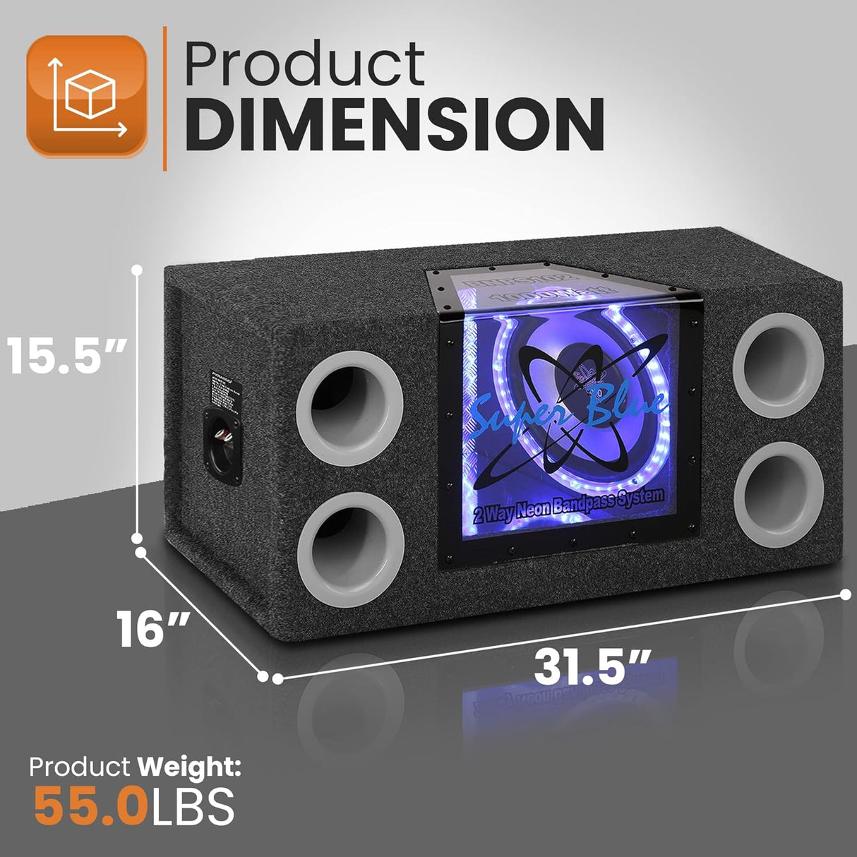 Parlante para Vehículo Sistema de Alta Voces 1200W BNPS122