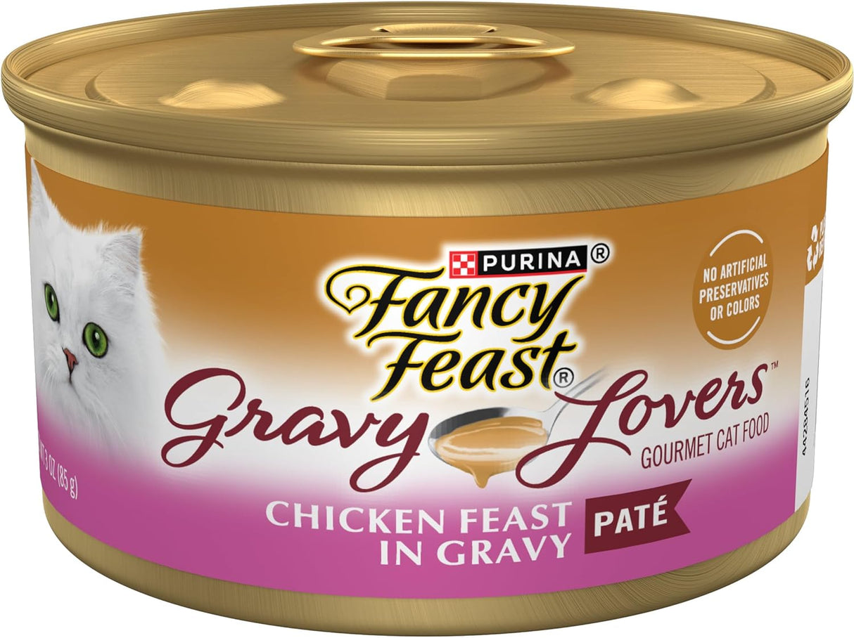 Comida Húmeda Gato Gravy Lovers Purina Fancy Feast 24 Latas 3 oz
