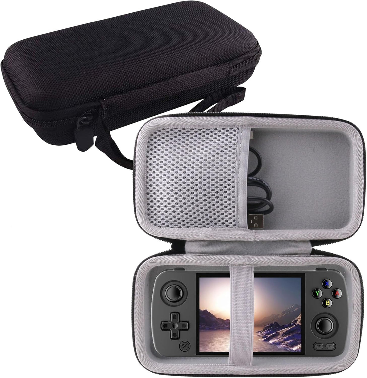 Estuche rígido para consola de juegos portátil retro