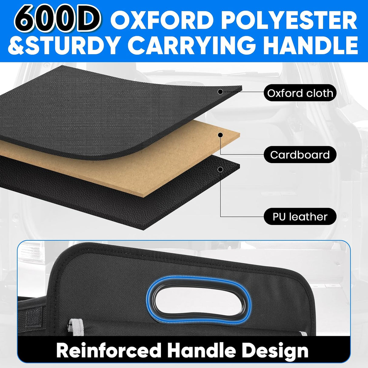 Organizador de Maletero Simniam - Portátil, Handle Reforzado