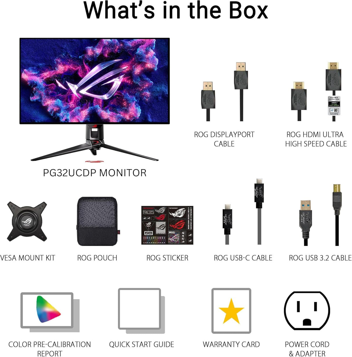 Monitor Gaming 32 4K ASUS ROG Swift, 240Hz, PG32UCDP