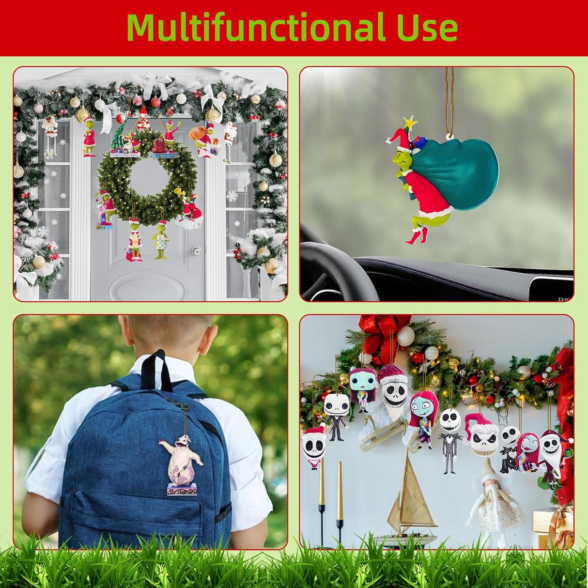 Adorno Colgante de Vaca, 10 Pcs, Decoraciones Navideñas 2024