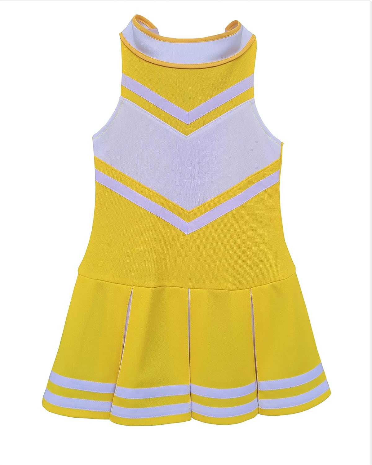 Disfraces de animadora para niñas talla S amarillo y blanco