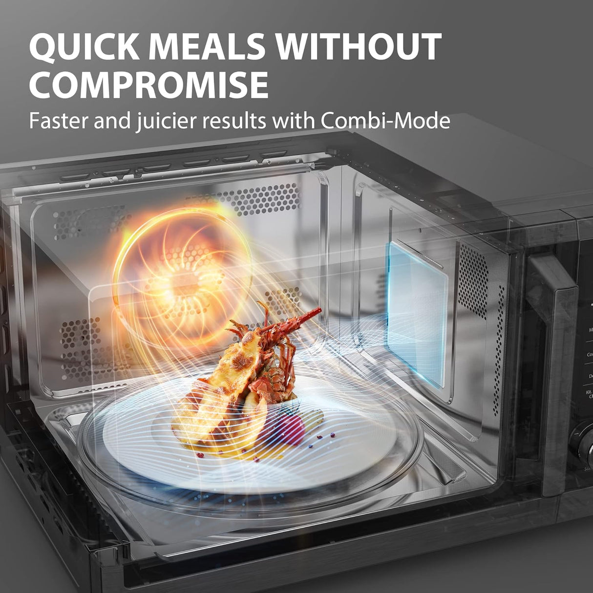 Horno Microondas TOSHIBA 1.0 cu.ft Inverter 1000W con Freír