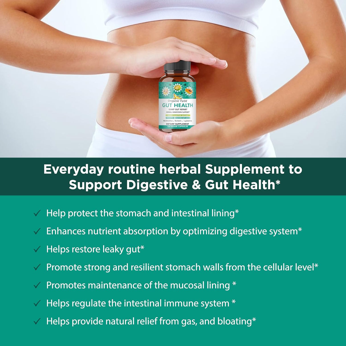 Suplemento para la Salud Intestinal con Enzimas y Prebióticos