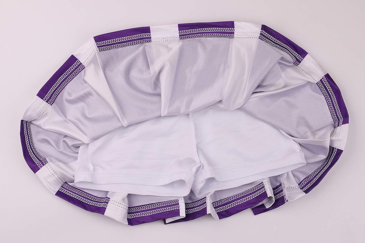 Disfraces de animadora para niñas morado talla 6 a 7 años