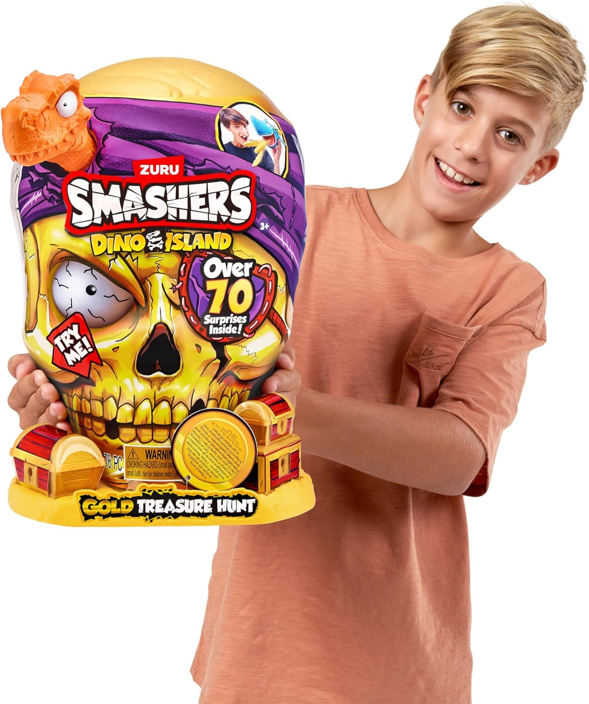 Caza del Tesoro Smashers Dino Island de ZURU, Juguete Interactivo