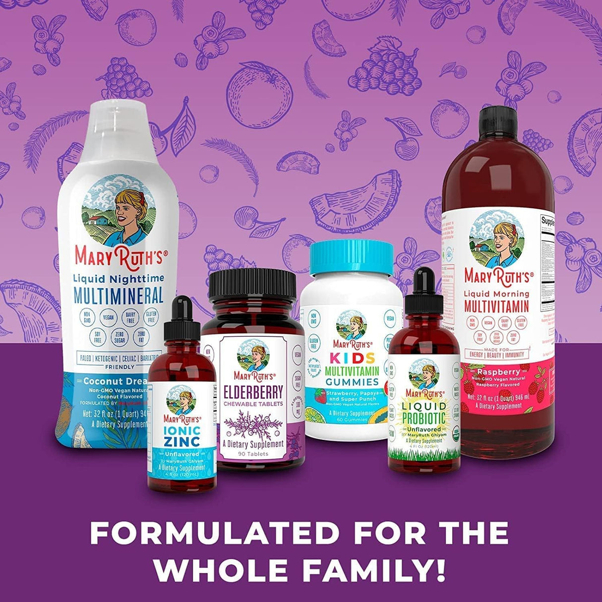 MaryRuth Organics Gomitas para dormir de 5 mg con L-teanina