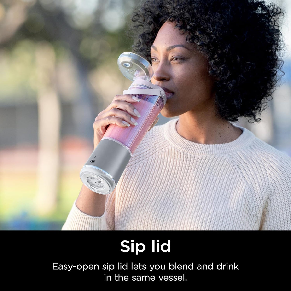 Licuadora portátil inalámbrica recipiente de 18 onzas