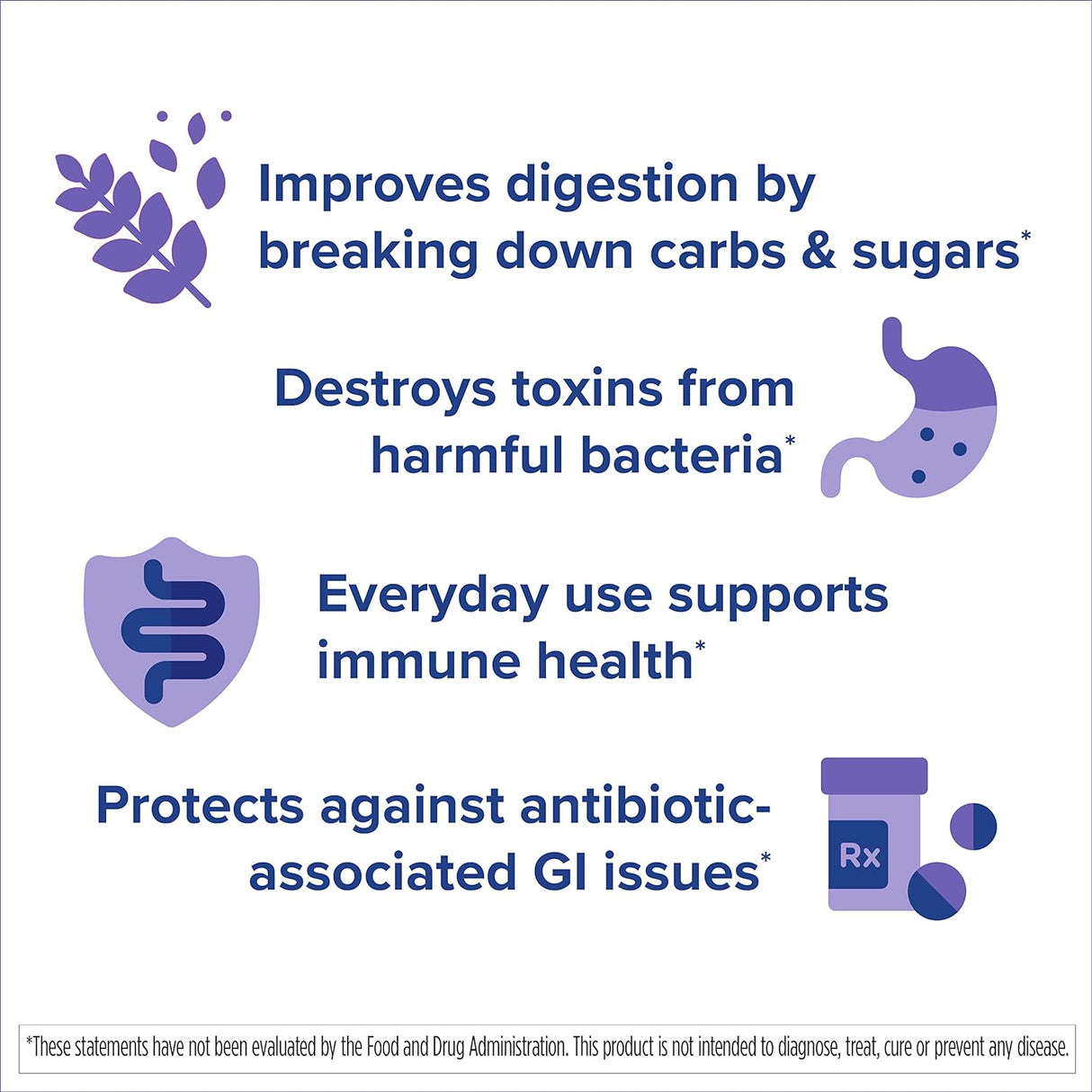 Suplemento probiótico diario para bebés mezclas