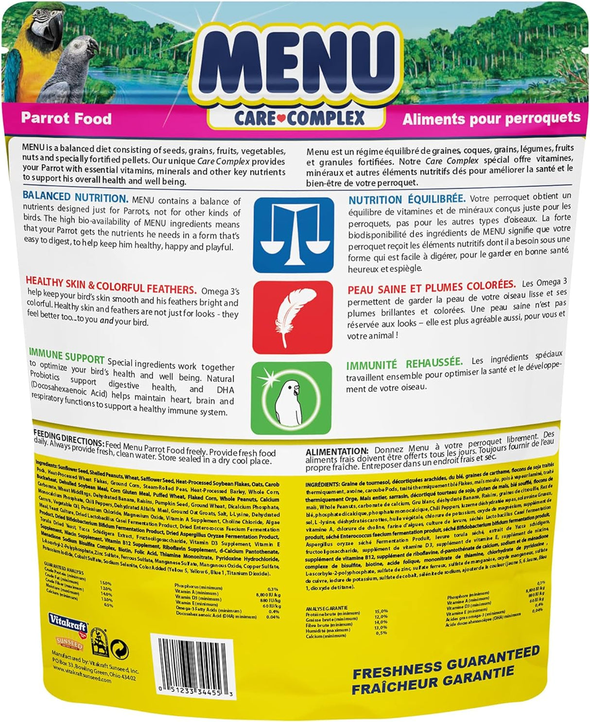 Vitakraft Alimento para loros, 5 libras (paquete de 1)