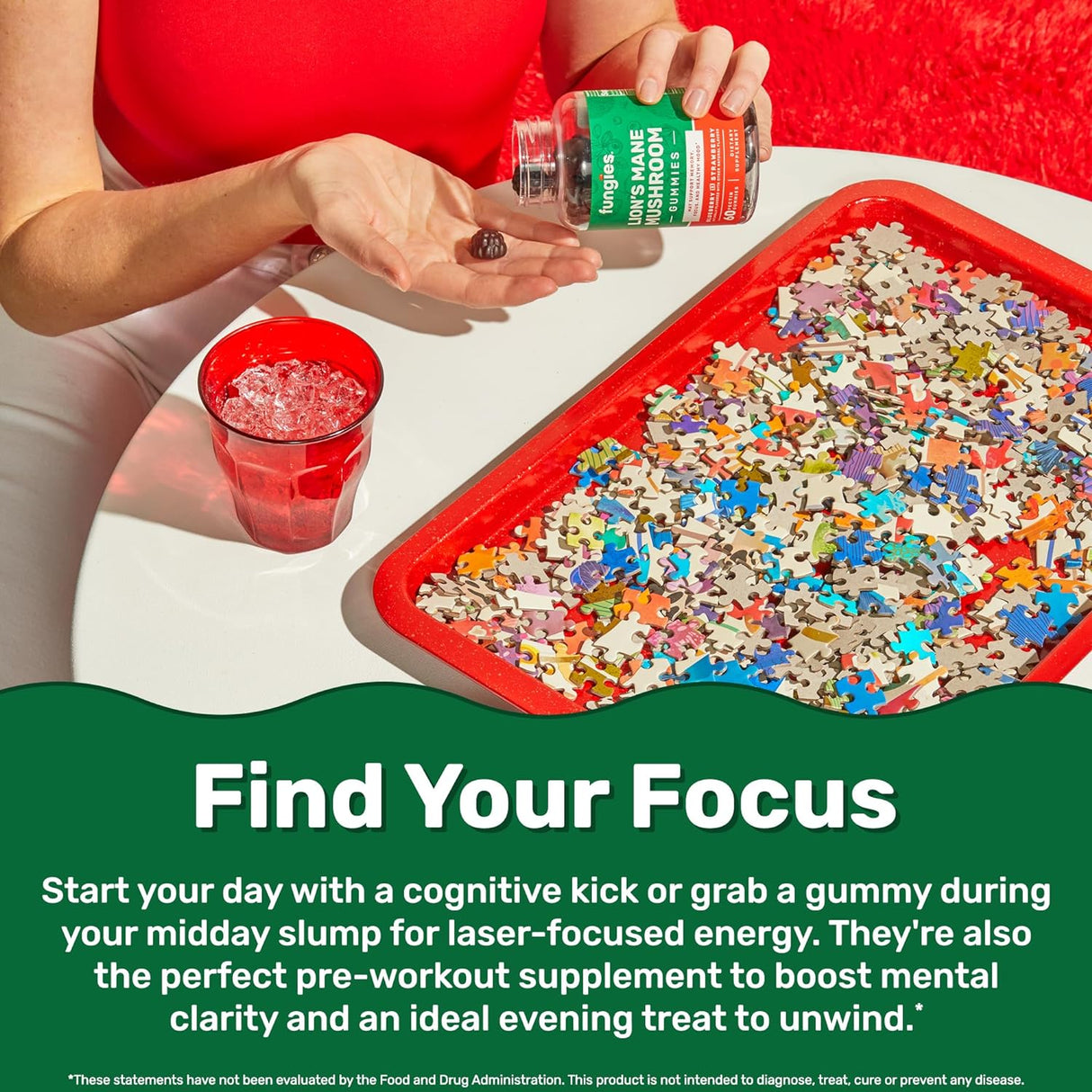 Suplemento Gomitas de hongos melena de león de Fungies 60u