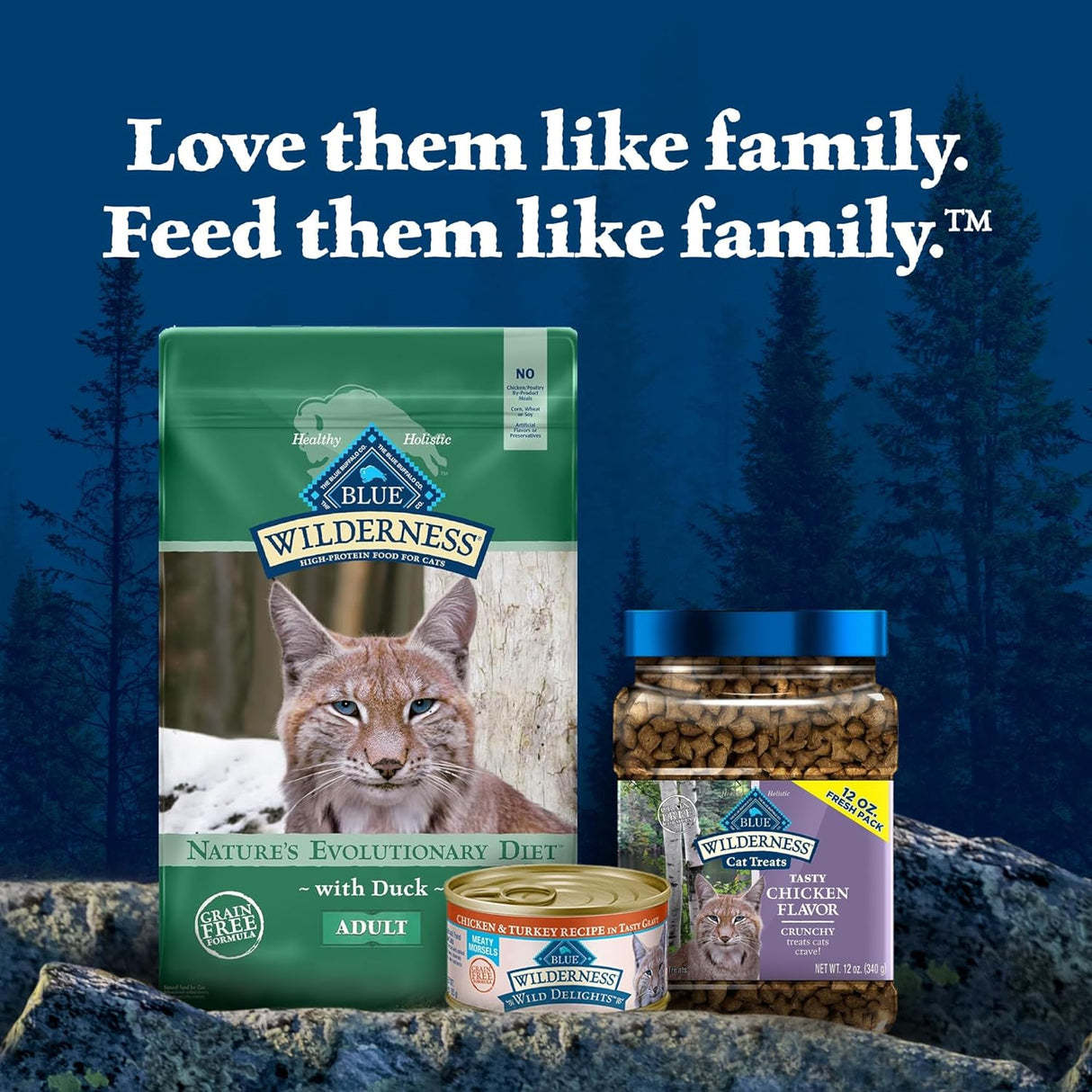 Blue Buffalo Wilderness High Protein, Alimento seco natural para gatos adultos, pato 11 libras