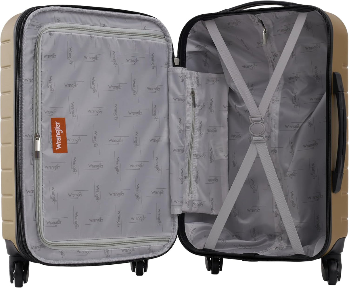 Juego de Maletas Wrangler con Soporte y Puerto USB, 2 Piezas