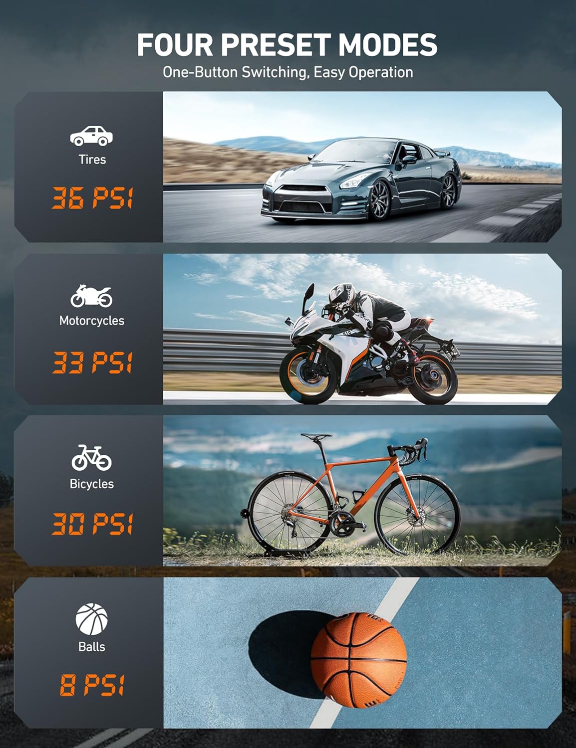 inflador de neumáticos bomba de aire150 PSI inalámbrico