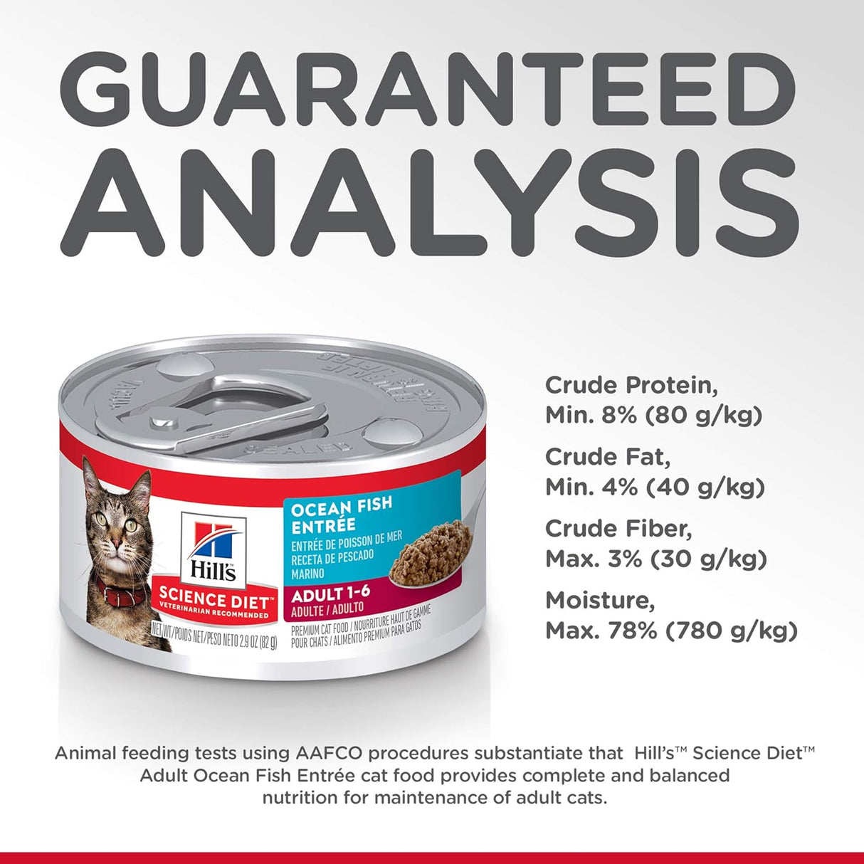 Alimento húmedo para gatos receta de pescado de océano