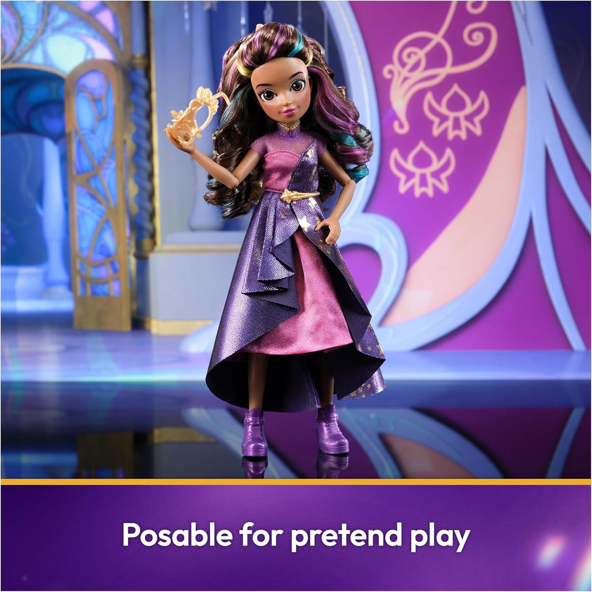 Muñeca Unicorn Academy, Sophia con 9 Accesorios, 9.5”