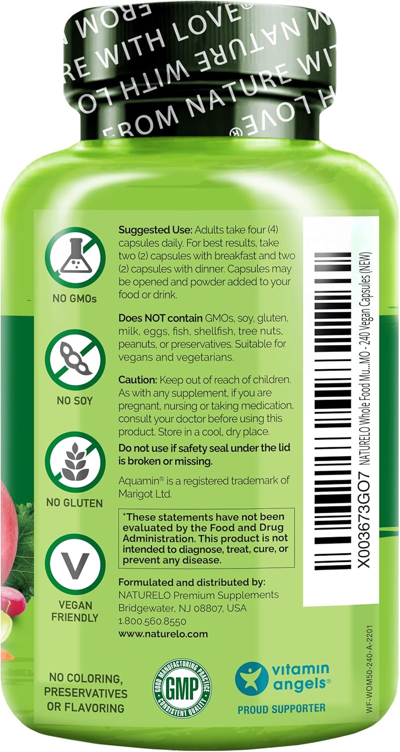 Suplemento Multivitamínico sin hierro con vitaminas vegana