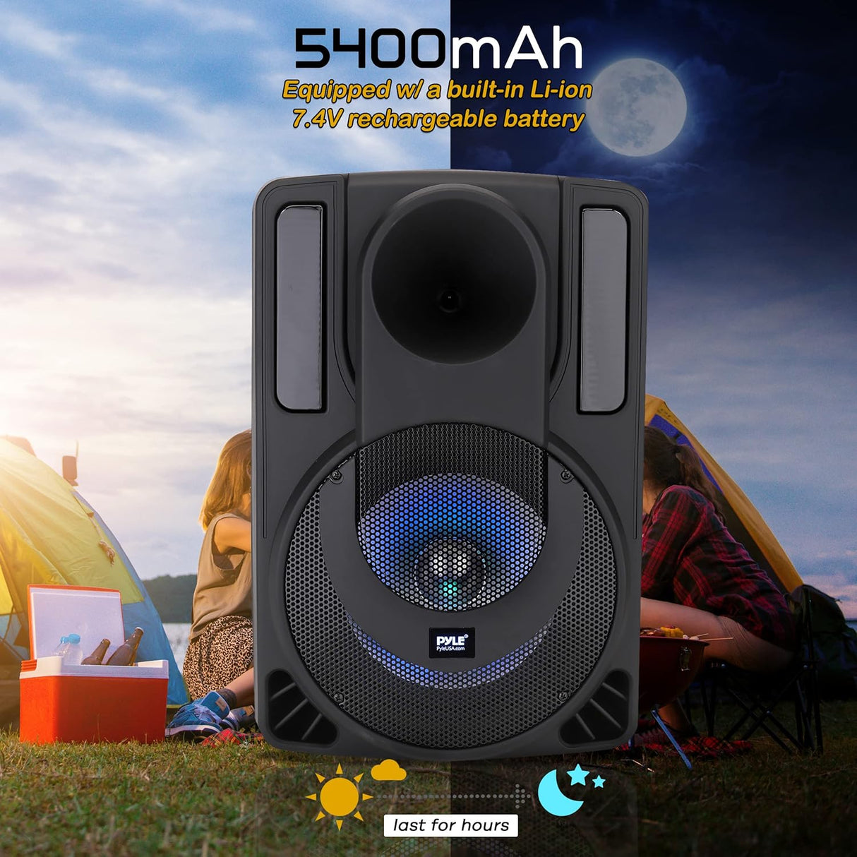 Parlante Portátil inalámbrico para fiesta PYLE-PRO PHPWA10TB