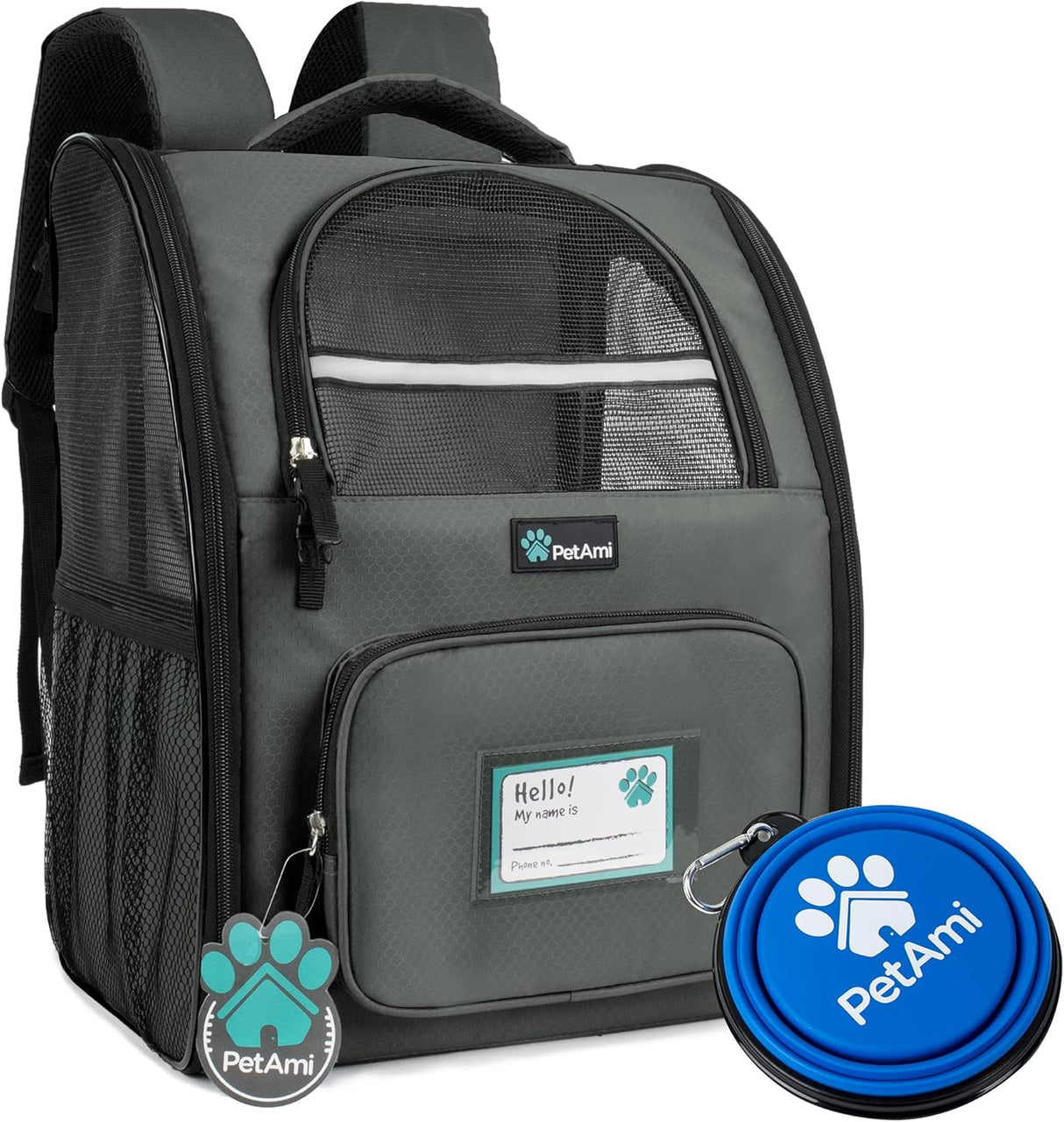 Mochila de lujo para gatos soporte de respaldo de cojín