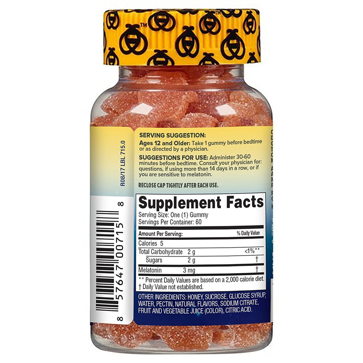 Gomitas de sueño para adultos Zarbee's Naturals con 3 mg