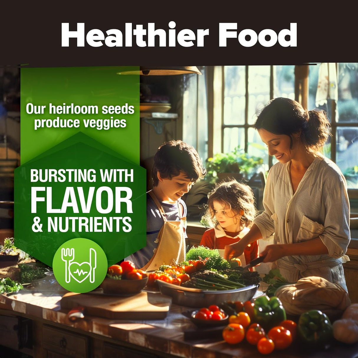 Pack de 55 Semillas de Vegetales Home Grown - No GMO