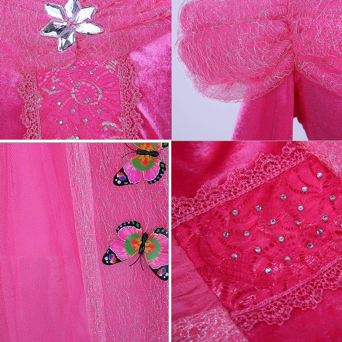 Disfraz de Princesa para Niñas, Fantasía, Mariposa, Modelo 2023