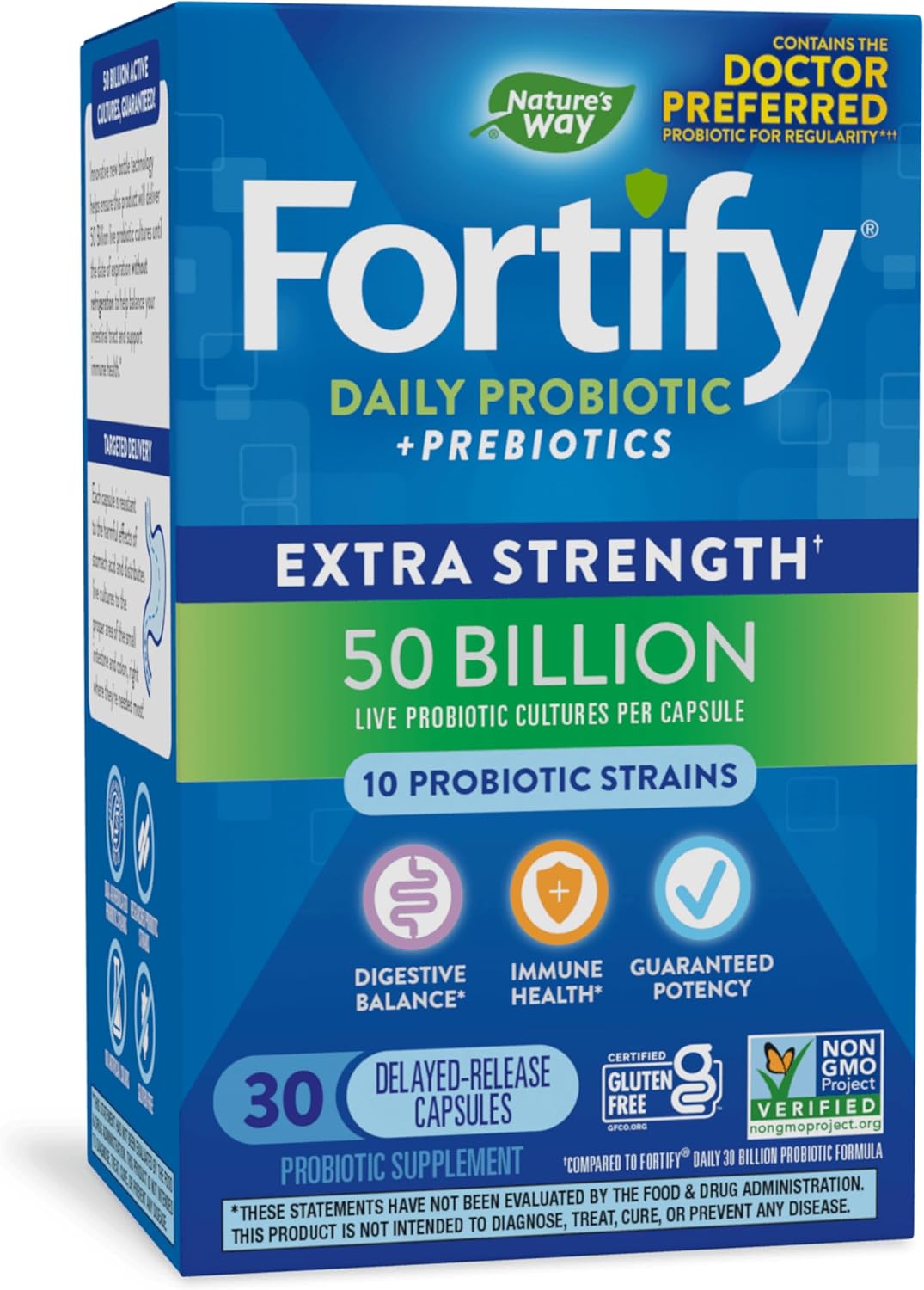 Suplemento Nature's Way Fortify Daily Probiotic + Prebiótico