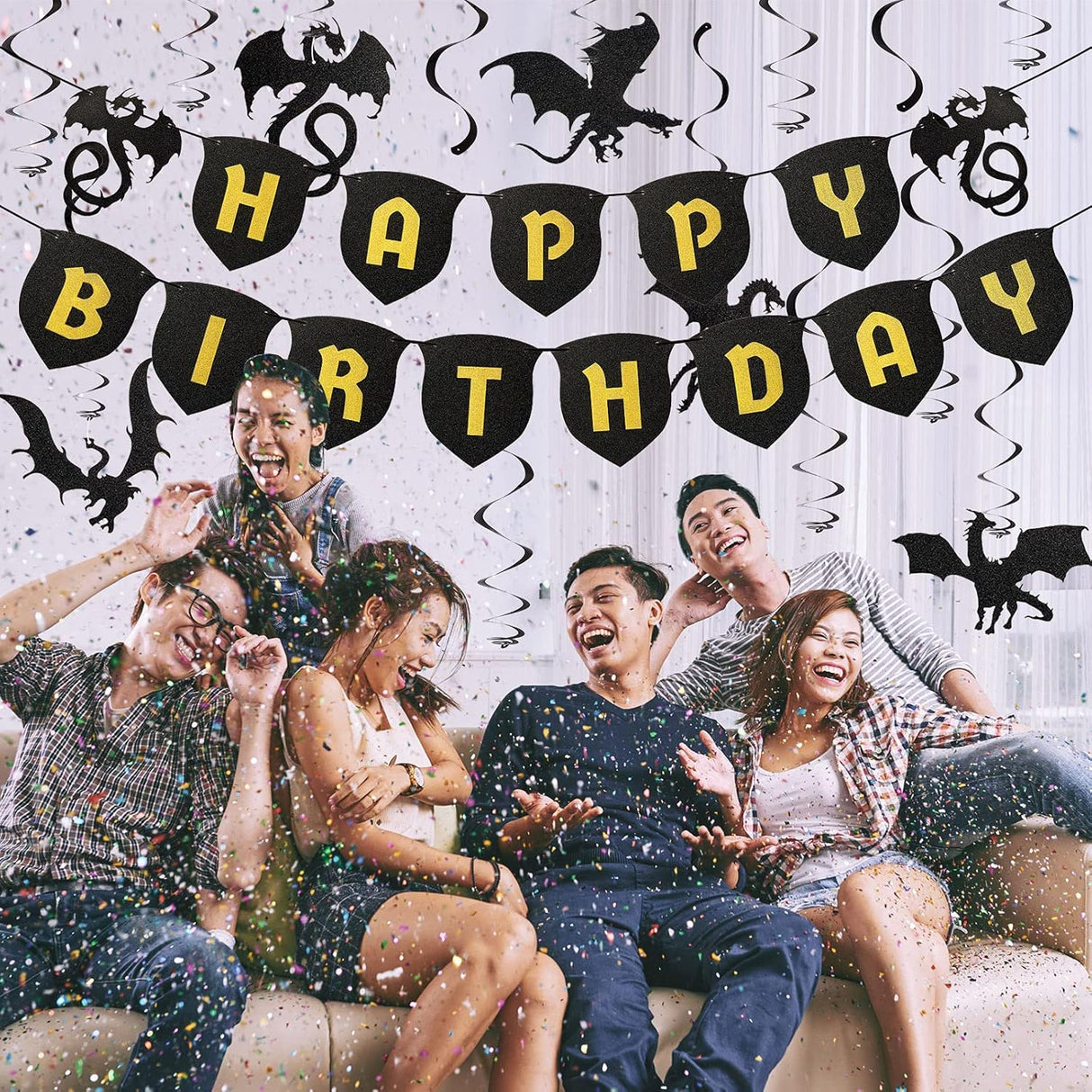 Decoración Fiesta Dragón Halloween - Set Decorativo Cumpleaños