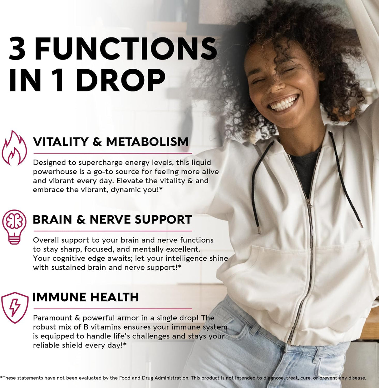 Vitaminas orgánicas 8 en 1 del complejo NUTRAHARMONY