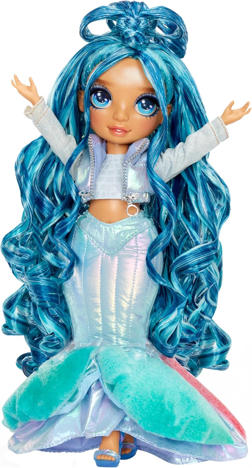 Muñeca de moda Rainbow High, nieve mágica y kit de muñeco