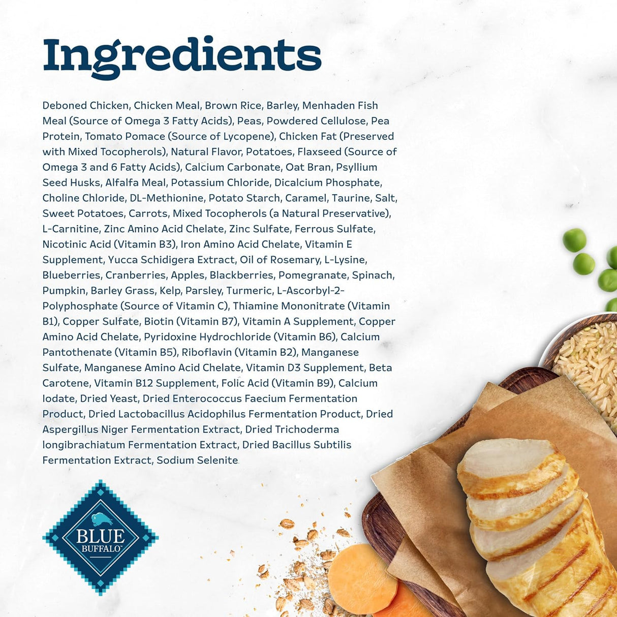 Blue Buffalo Tastefuls Weight & Hairball Control - Alimento seco natural para gatos adultos, pollo, bolsa de 7 libras