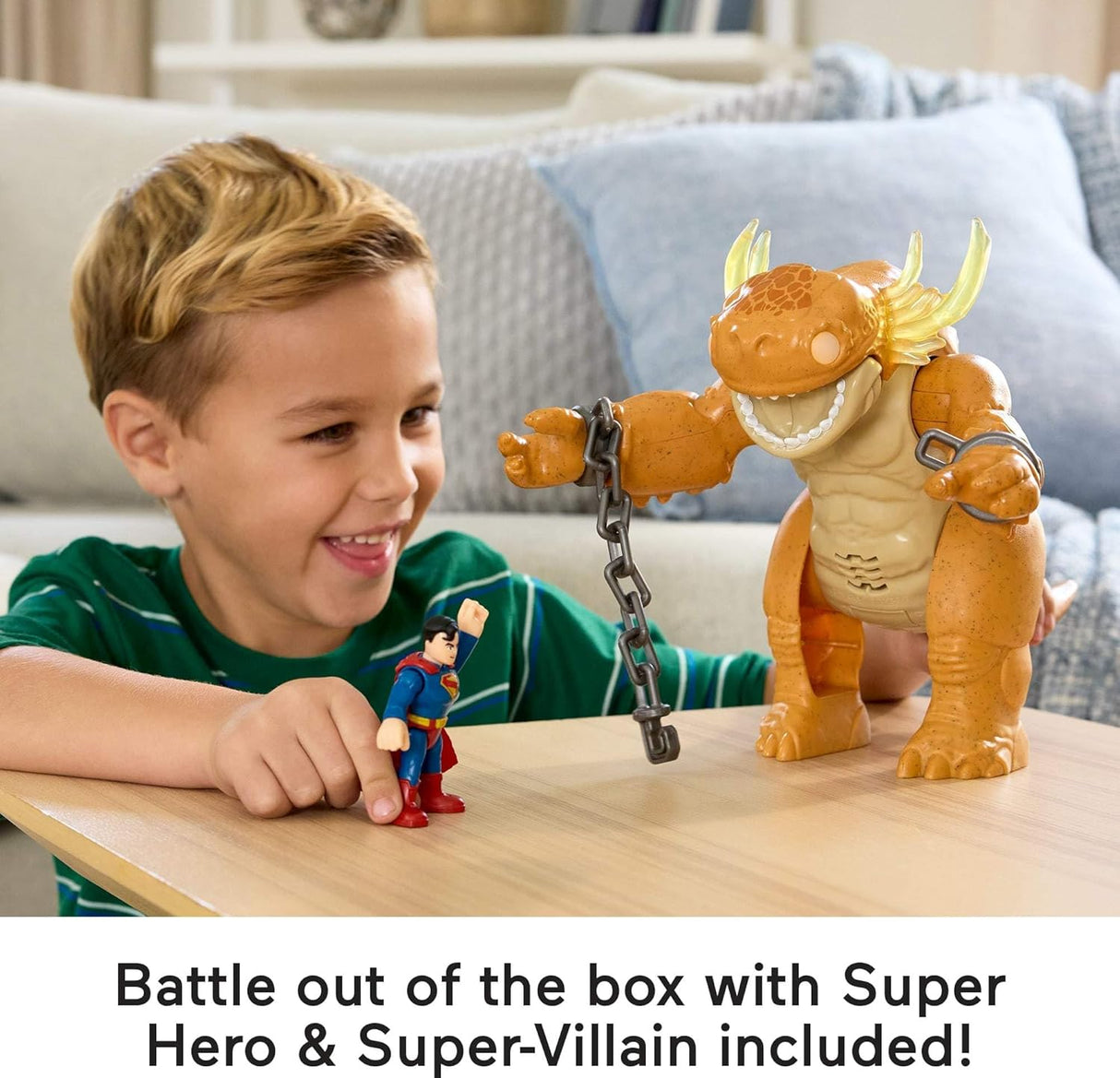 Superman Imaginext Fisher-Price con luces sonidos y figura de 3