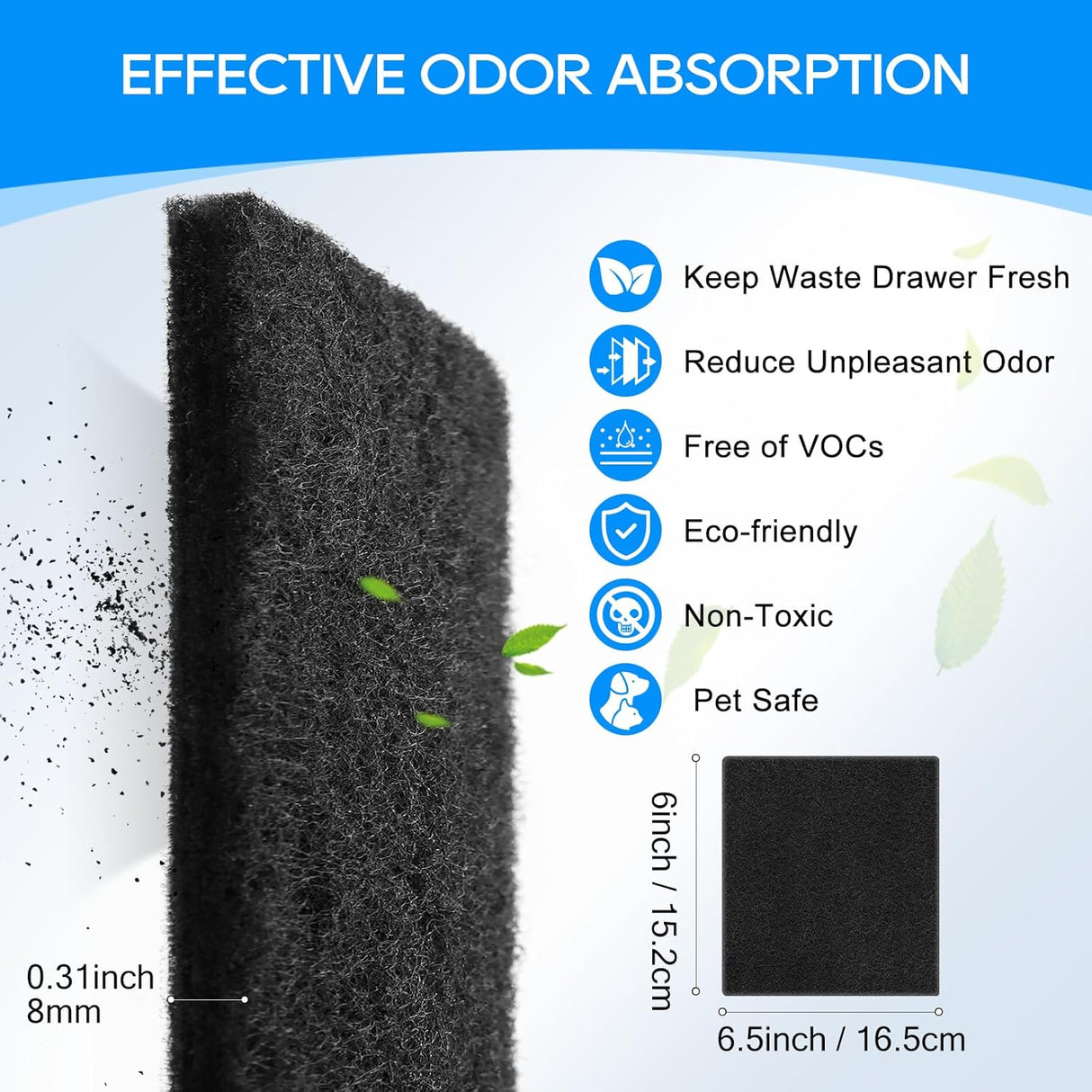 Filtros de Carbón para Arenero Van Ness CP6 y Pureness F6