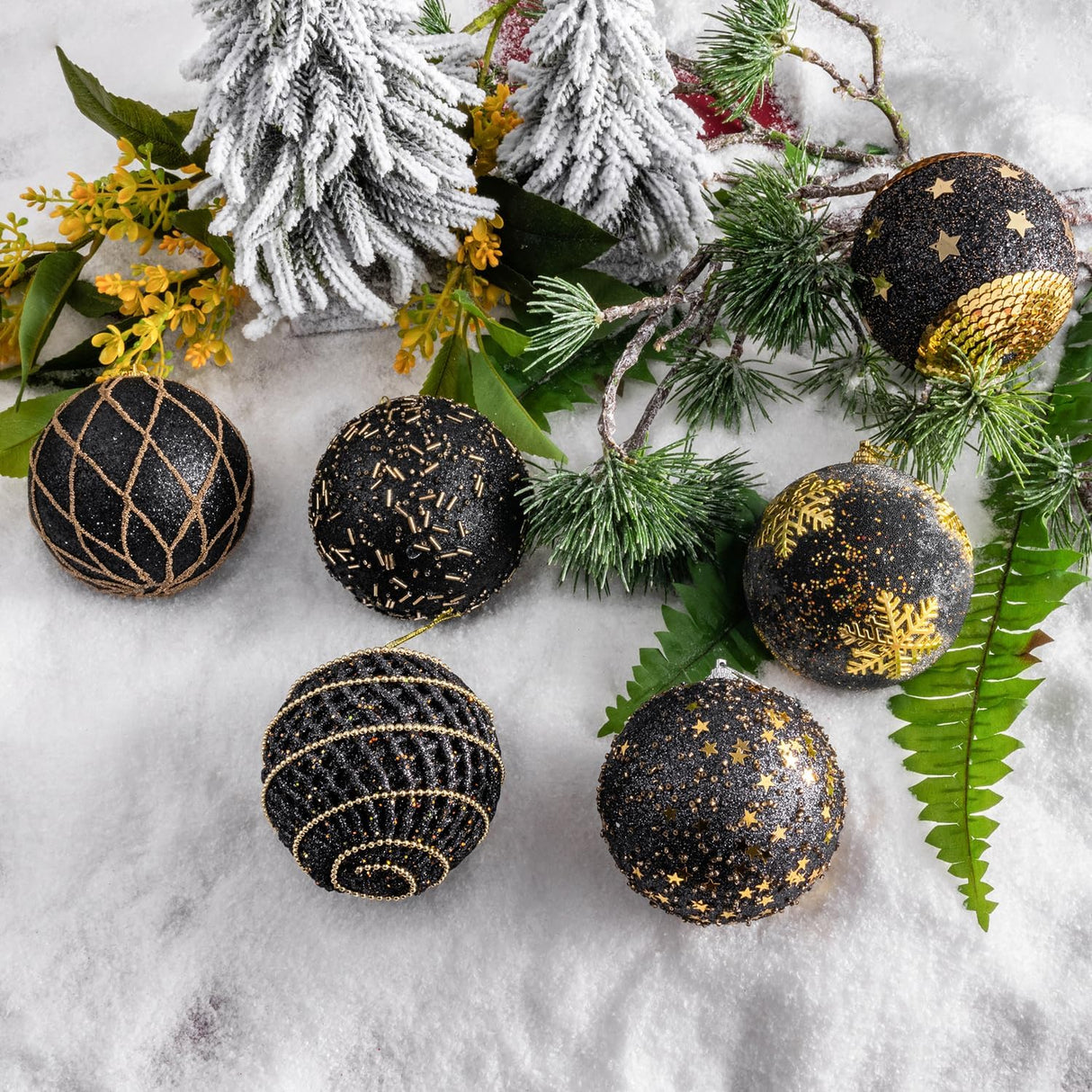 Adornos Navideños LANGXUN 6pcs 4 Shatter-proof, 2023 Decoración