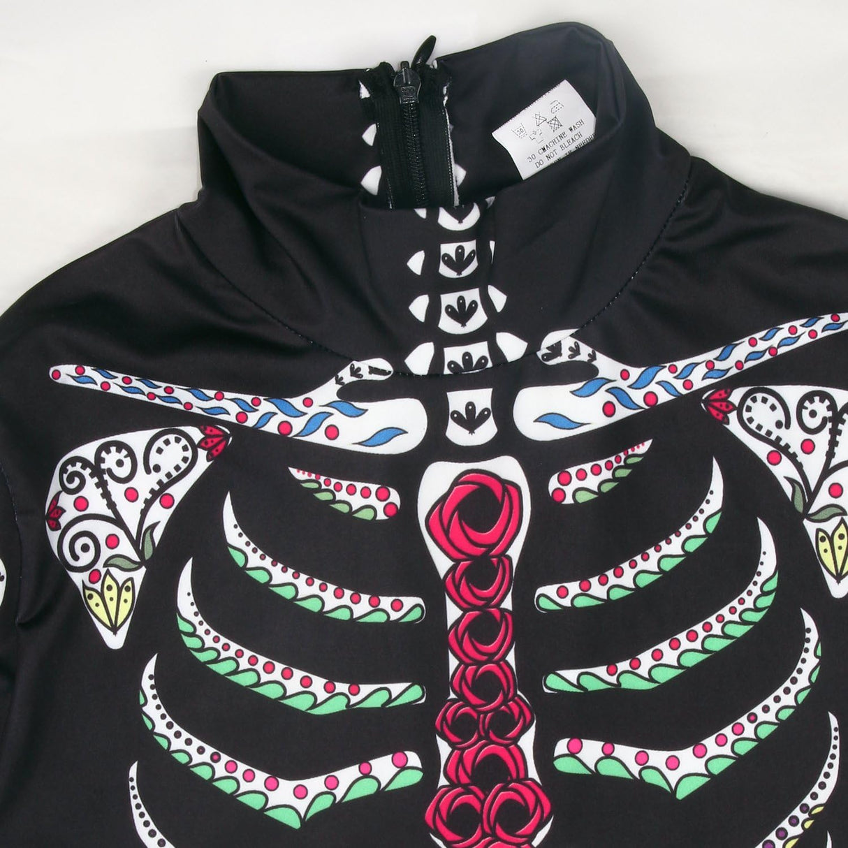 Disfraces de Esqueleto de Halloween negro talla L