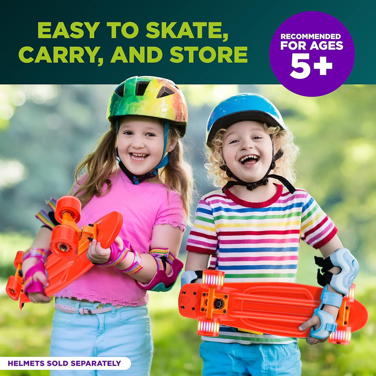 Skateboards o patineta roja para niños Hurtle HCSK182