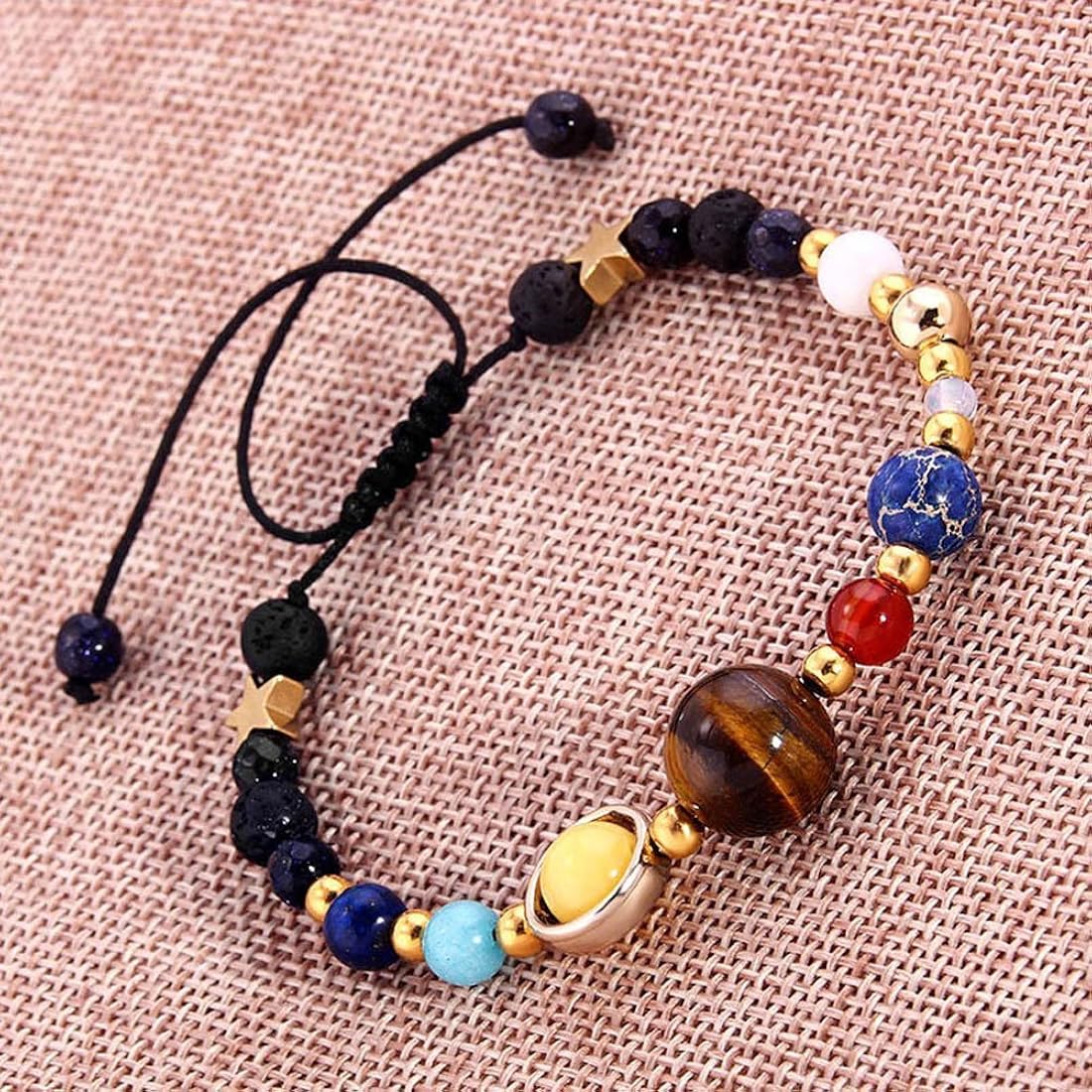 Pulsera ajustable hecha a mano del Sistema Solar -