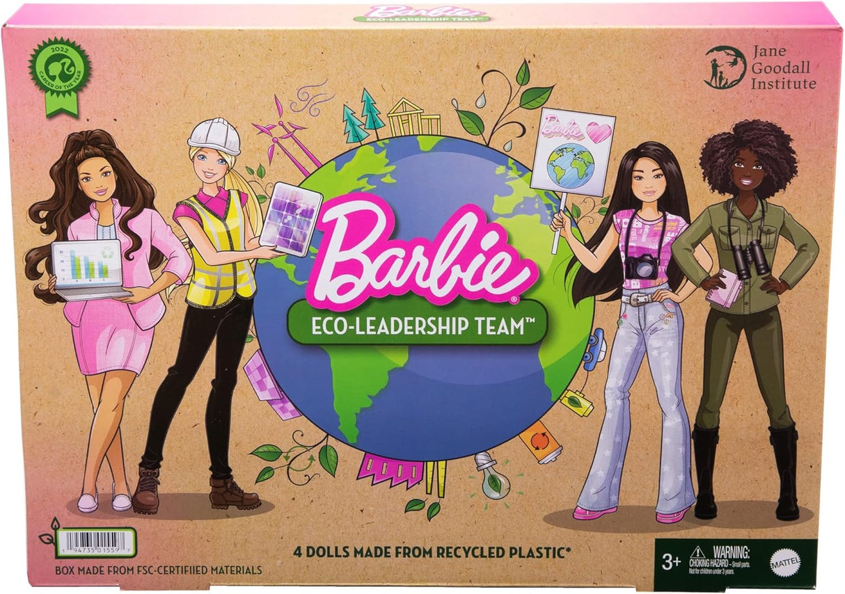 Conjunto de Muñecas Barbie Eco-Liderazgo, Plástico Reciclado