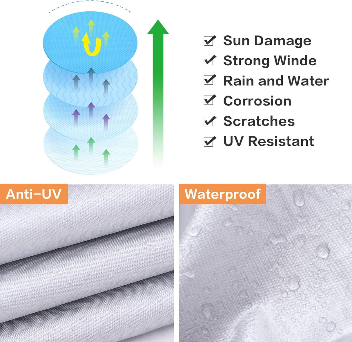 Funda para Bicicleta Impermeable con Agujeros para Candado