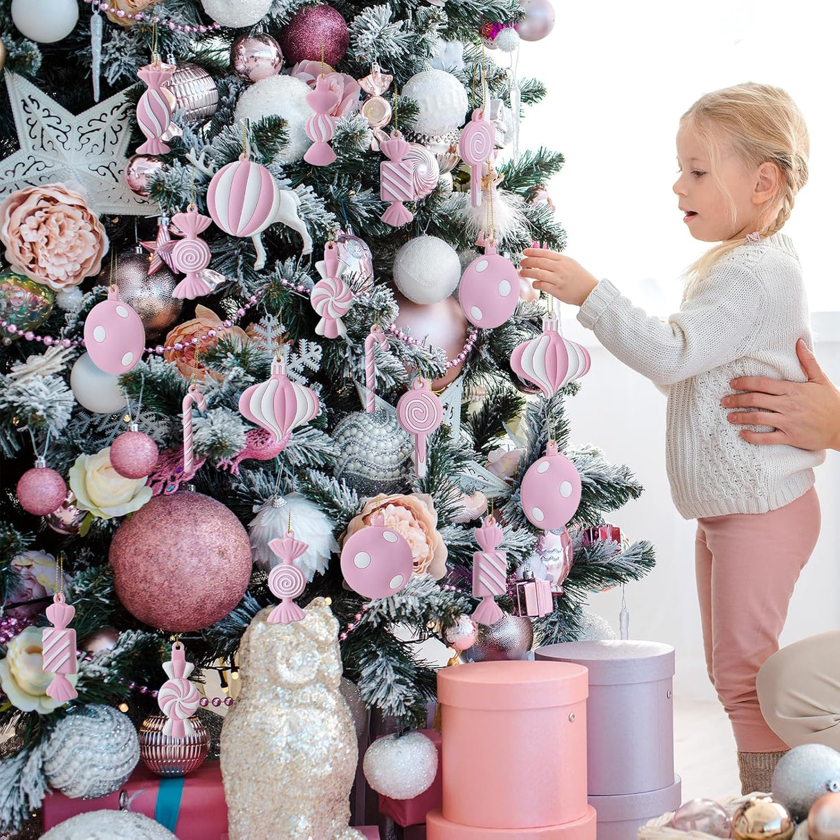 Adornos de Navidad Panelee, PVC, Lollipop, 20 piezas, modelo Xmas