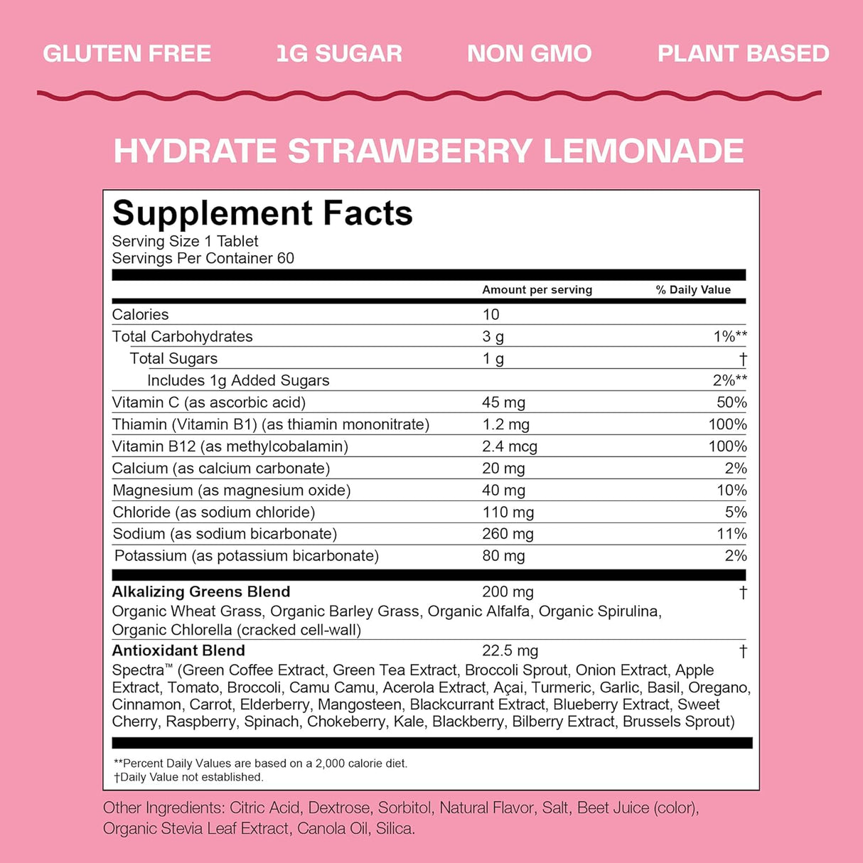 Suplemento Amazing Grass Tabletas efervescentes