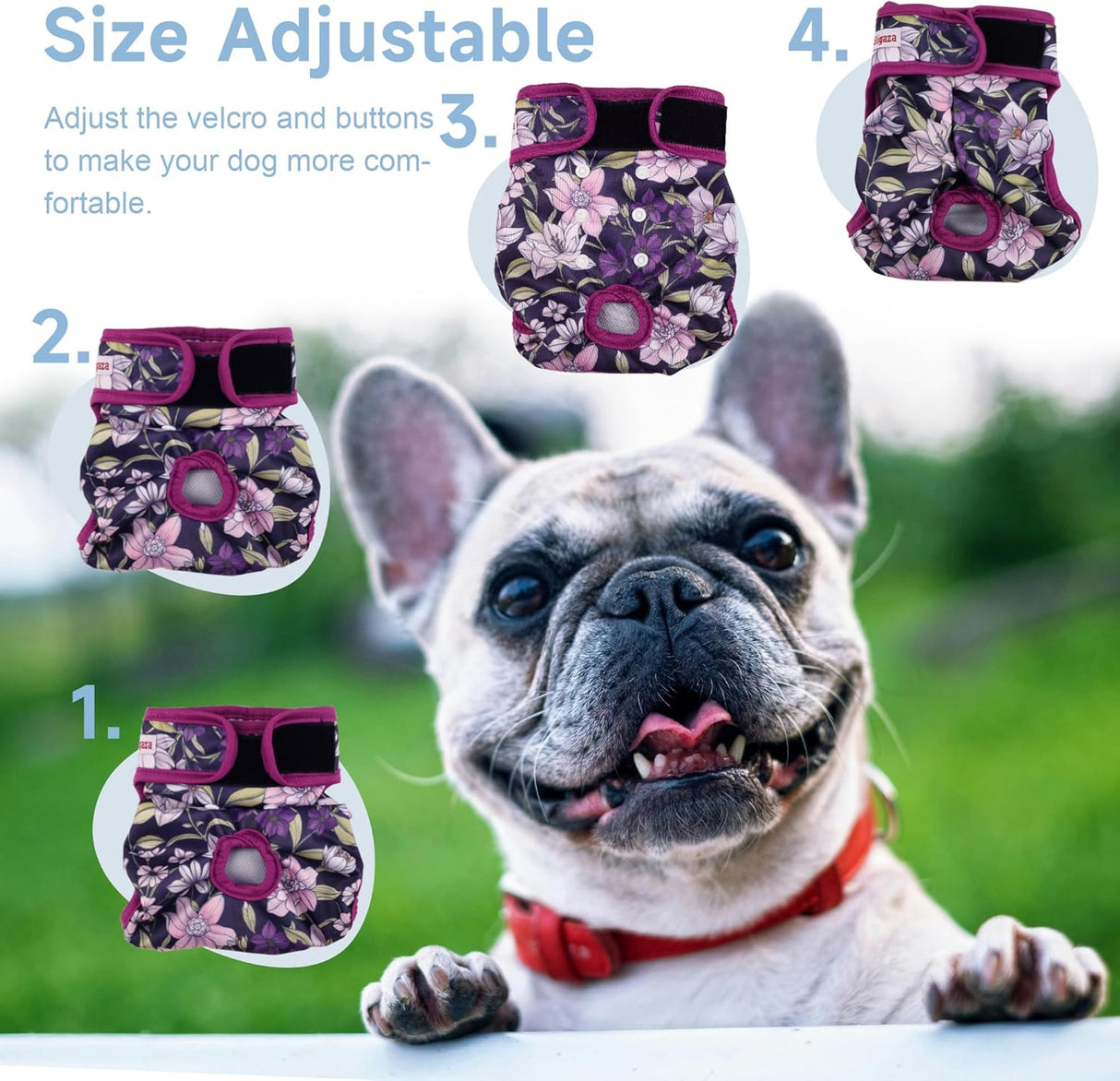 Fuz Bigaza Pañales lavables para perras hembras (M)