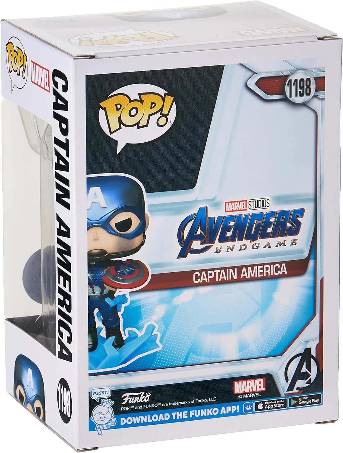Funko POP! Capitán América con Escudo Roto y Mjolnir, Marvel