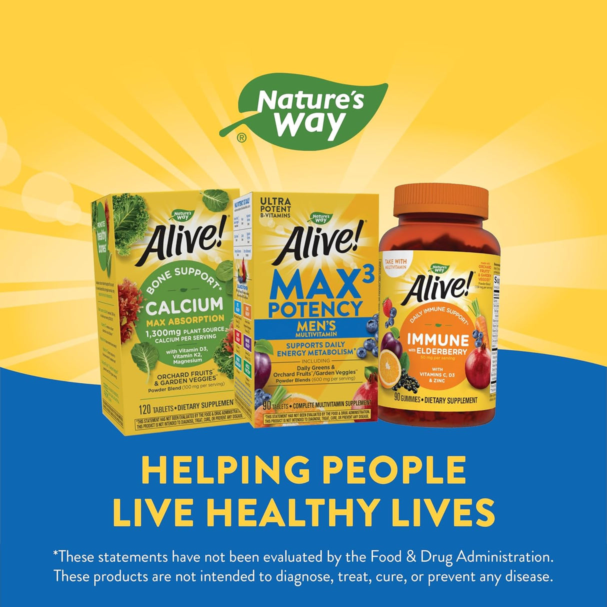 Multivitaminas Nature's Way Alive máxima potencia