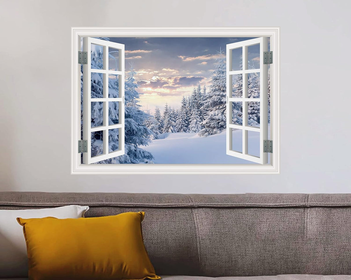 Adhesivo de pared para ventana, mural de pared de ventana