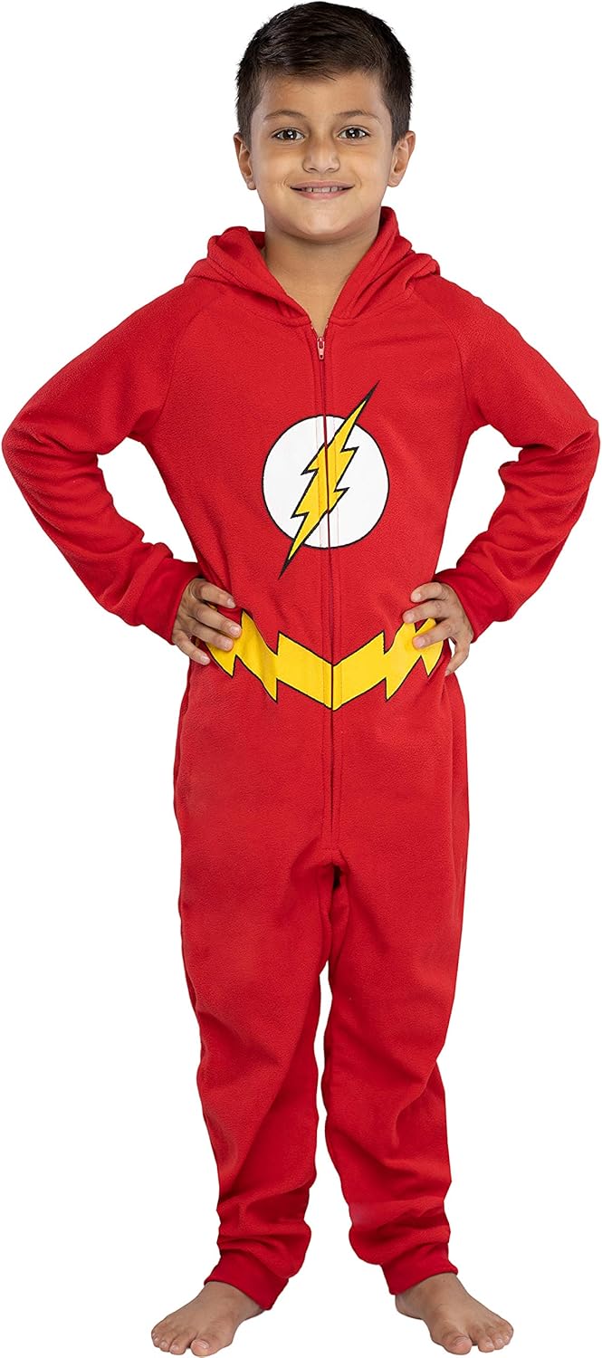 DC Comics - Disfraz de superhéroe con capucha para hombre, Multi