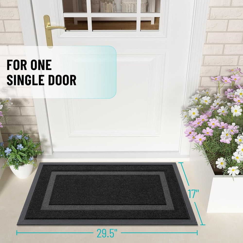 Alfombrilla de Entrada OLANLY, Impermeable, Antideslizante, 29.5x17