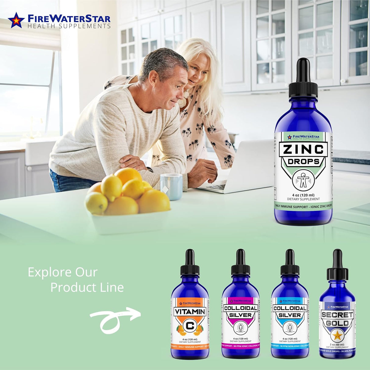 Suplementos Zinc líquido, gotas líquidas fáciles 4 onzas