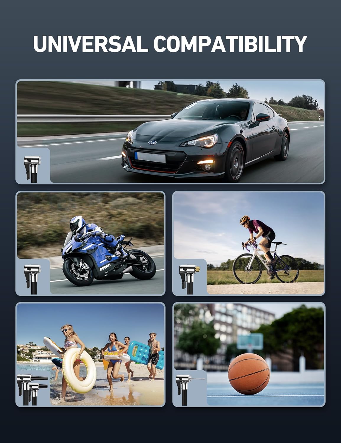 Inflador de neumáticos compresor portátil 150 PSI AstroAI